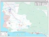 Santa Barbara, Ca Carrier Route Wall Map
